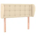 Tête de lit avec oreilles Crème 93x23x78/88 cm Tissu