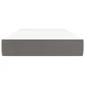 Matelas de lit à ressorts ensachés Gris 80x200x20 cm Similicuir
