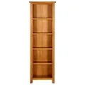 Bibliothèque à 5 étagères 45x22x140 cm Bois de chêne massif
