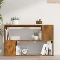 Bibliothèque Chêne fumé 100x24x63 cm Bois d'ingénierie