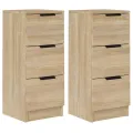 Buffets 2 pcs Chêne Sonoma 30x30x70 cm Bois d'ingénierie