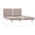 Cadre de lit Cappuccino Similicuir 140 x 200 cm