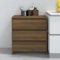 Buffet Chêne marron 70x41x75 cm Bois d'ingénierie