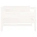 Lit de jour blanc bois de pin massif 90x200 cm