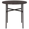 Table à thé Marron 45 cm Résine tressée