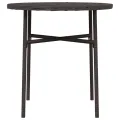 Table à thé Marron 45 cm Résine tressée