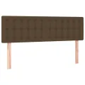 cadre de lit avec matelas Marron foncé 140x200 cm