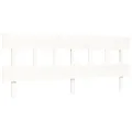 Cadre de lit avec tête de lit blanc Super King bois massif