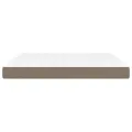 Matelas de lit à ressorts ensachés Taupe 160x200x20 cm Tissu