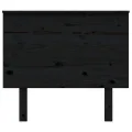 Tête de lit Noir 94x6x82,5 cm Bois massif de pin