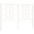 Cadre de lit avec tête de lit blanc King Size bois massif