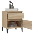 Tables de chevet 2 pcs Chêne sonoma 40x35x50 cm