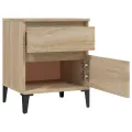 Tables de chevet 2 pcs Chêne sonoma 40x35x50 cm