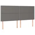 Têtes de lit 4 pcs Gris 80x5x78/88 cm Similicuir
