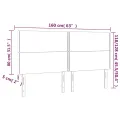 Têtes de lit 4 pcs Gris 80x5x78/88 cm Similicuir