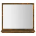 Miroir de bain Chêne fumé 40x10,5x37 cm Bois d'ingénierie