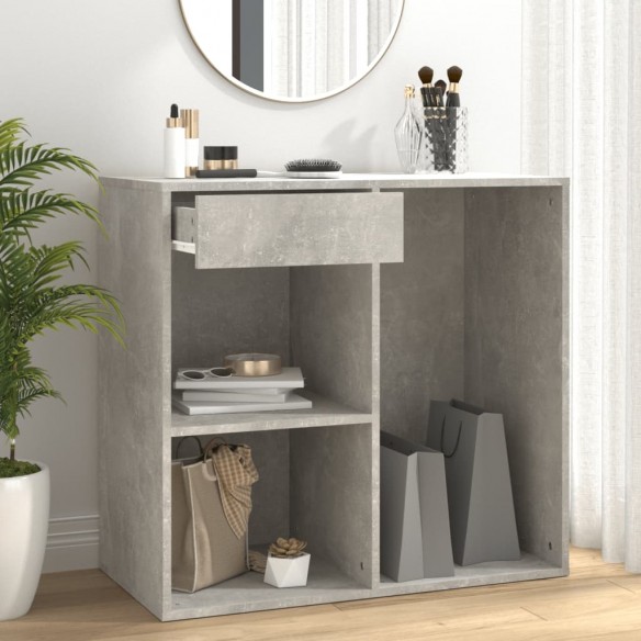 Armoire à cosmétiques Gris béton 80x40x75 cm Bois d'ingénierie