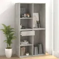 Armoire à cosmétiques Gris béton 80x40x75 cm Bois d'ingénierie