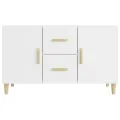 Buffet blanc 100x36x60 cm bois d'ingénierie