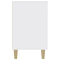 Buffet blanc 100x36x60 cm bois d'ingénierie
