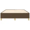 cadre de lit Marron foncé 140x190 cm Tissu