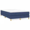 cadre de lit Bleu 120x200 cm Tissu