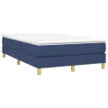 cadre de lit Bleu 120x200 cm Tissu