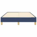 cadre de lit Bleu 120x200 cm Tissu