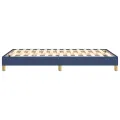 cadre de lit Bleu 120x200 cm Tissu