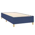 cadre de lit Bleu 90x200 cm Tissu