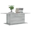 Table basse Sonoma gris 102x55,5x40 cm Aggloméré