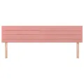 Têtes de lit 2 pcs Rose 100x5x78/88 cm Velours