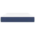 Matelas de lit à ressorts ensachés Bleu 120x200x20 cm Tissu