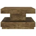 Table basse Marron foncé 60x60x35 cm MDF