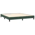 cadre de lit Vert foncé 160x200 cm Velours