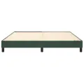 cadre de lit Vert foncé 160x200 cm Velours