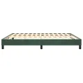 cadre de lit Vert foncé 160x200 cm Velours