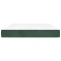 Matelas de lit à ressorts ensachés Vert foncé 140x200x20 cm