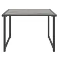 Table de jardin anthracite 55x40x37 cm acier