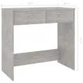 Bureau Gris béton 80x40x75 cm Aggloméré
