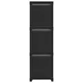 Étagère à 9 cubes avec boîtes Noir 103x30x107,5 cm Tissu