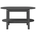 Table basse Gris 80x45x45 cm Bois massif de pin
