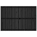Tête de lit murale Noir 159,5x3x110 cm Bois massif de pin