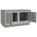 Meuble TV sonoma gris 80x35x45 cm bois d'ingénierie
