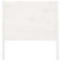 Tête de lit Blanc 81x4x100 cm Bois massif de pin