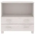 Buffet HAMAR Blanc 85x35x80 cm Bois massif de pin
