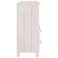 Buffet HAMAR Blanc 85x35x80 cm Bois massif de pin