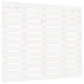 Tête de lit murale Blanc 81x3x91,5 cm Bois massif de pin