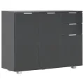 Buffet Noir brillant 107x35x80,5 cm