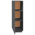 Buffet haut Gris 34x40x108,5 cm Bois massif de pin